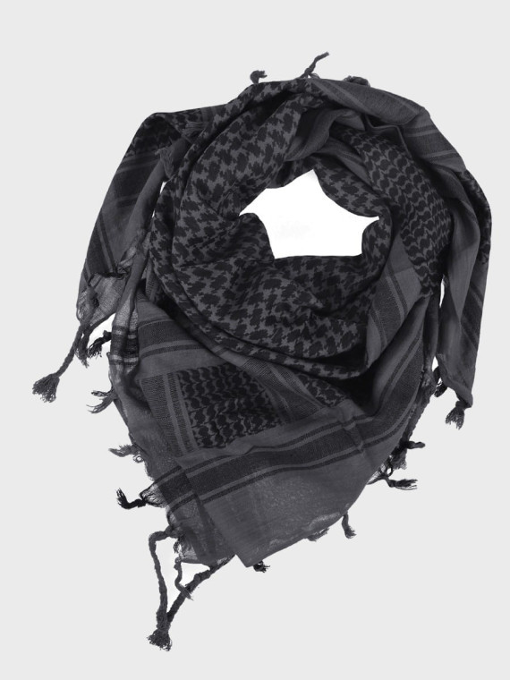 DOMINATOR URBAN COMBAT CHUSTA ARAFATKA KEFIJA 100CM X 100CM SZARO-CZARNA