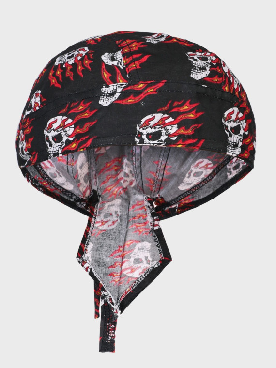 FOSTEX GARMENTS Chusta bandana bandama czapka Headwrap Flaming Skull