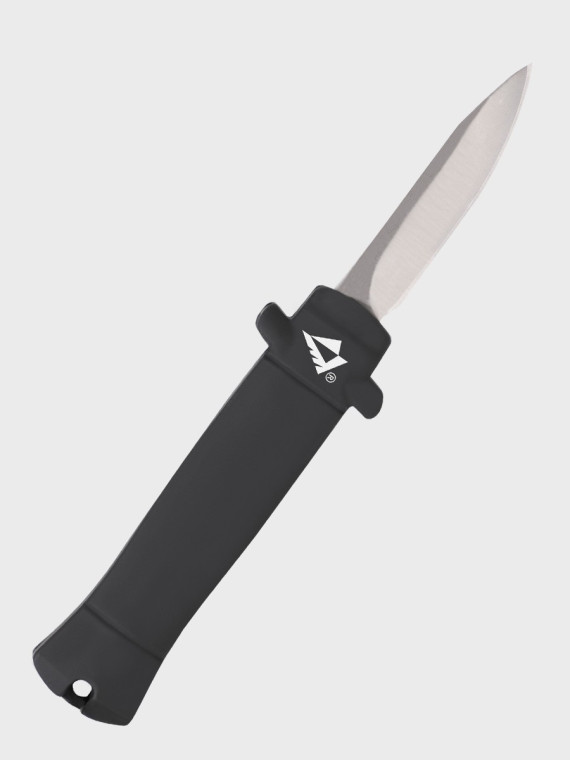DOMINATOR URBAN COMBAT Nóż sprężynowy AUTOMAT brelok czarny
