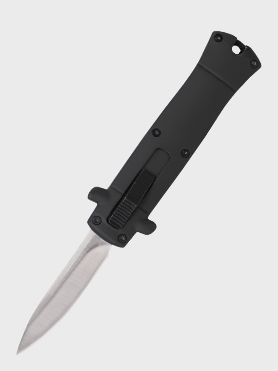 DOMINATOR URBAN COMBAT Nóż sprężynowy AUTOMAT brelok czarny