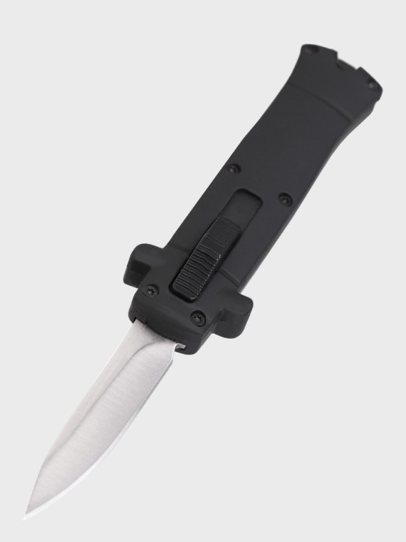 DOMINATOR URBAN COMBAT Nóż sprężynowy AUTOMAT brelok czarny