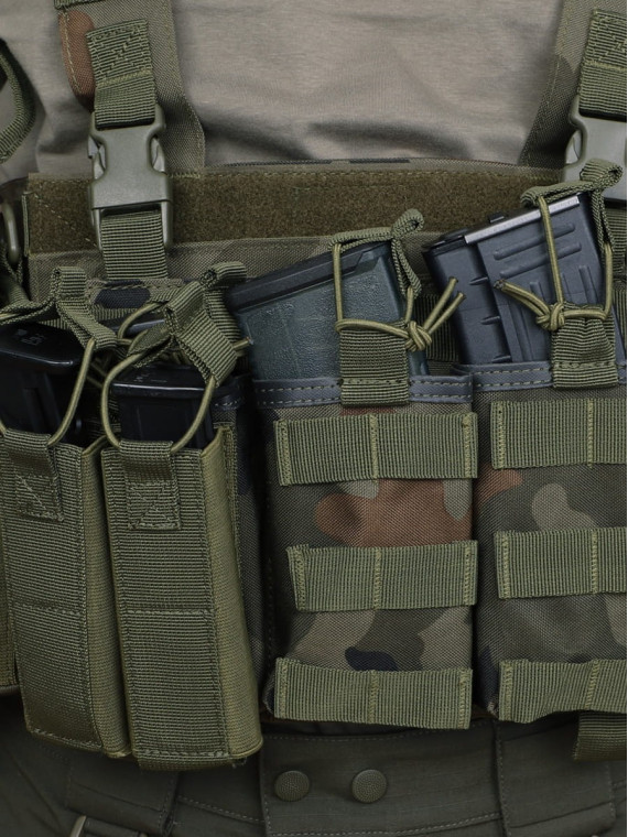 DOMINATOR URBAN COMBAT Panel Przedni Falcon Buckle UP Ładownica BERYL GROT AK AR Wz.93
