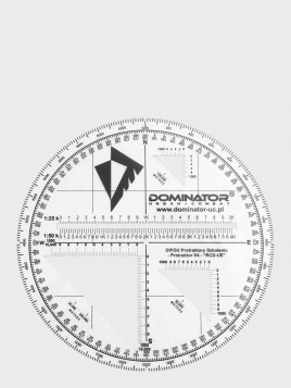 DOMINATOR URBAN COMBAT Kątomierz wojskowy na mapę DIFOU V4 Protraktor Taktyczny