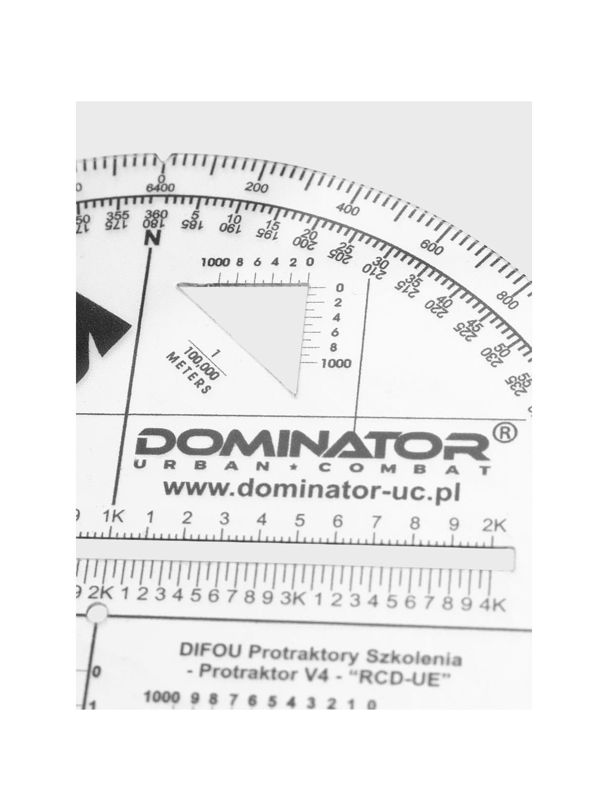 DOMINATOR URBAN COMBAT Kątomierz wojskowy na mapę DIFOU V4 Protraktor Taktyczny
