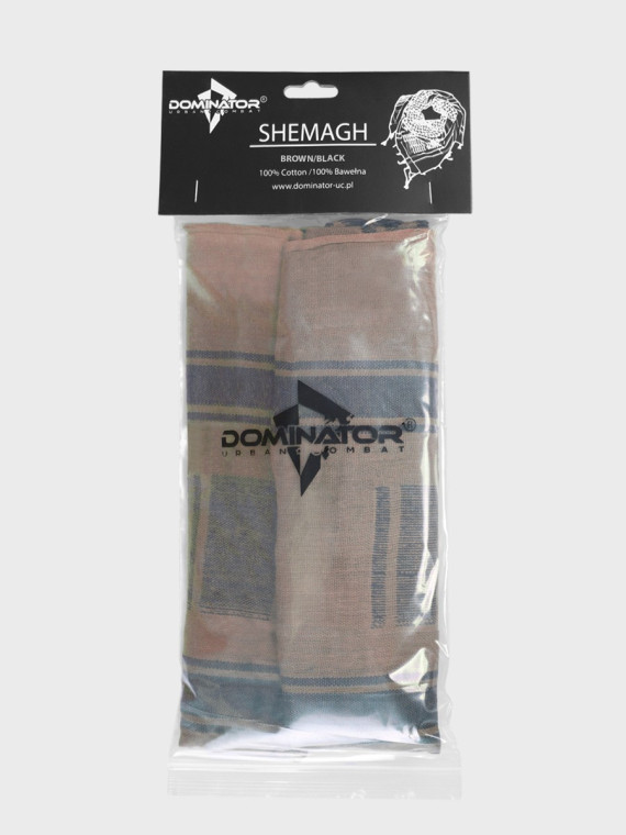DOMINATOR URBAN COMBAT CHUSTA ARAFATKA KEFIJA 100CM X 100CM BRĄZOWO-CZARNA