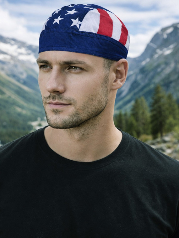 FOSTEX GARMENTS Chusta bandana bandama czapka Headwrap Old Glory