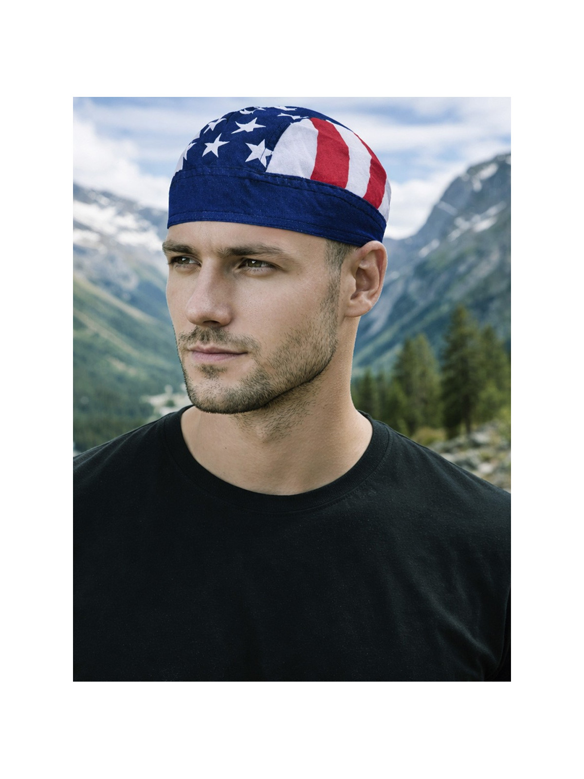 FOSTEX GARMENTS Chusta bandana bandama czapka Headwrap Old Glory