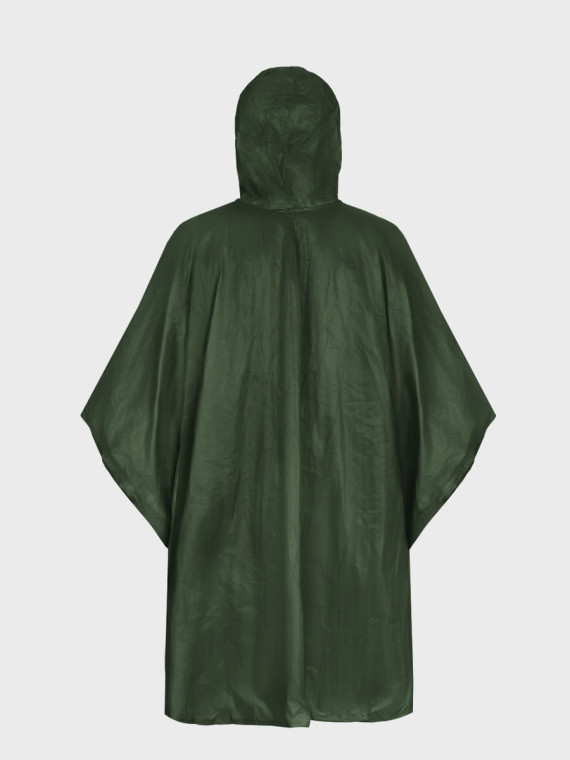 DOMINATOR URBAN COMBAT Peleryna przeciwdeszczowa ponczo z kapturem vinyl oliwkowa