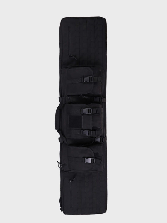 DOMINATOR URBAN COMBAT TORBA NA BROŃ DŁUGĄ MYŚLIWSKĄ I KRÓTKĄ  PLECAK 5 SZT. 130cm CZARNA