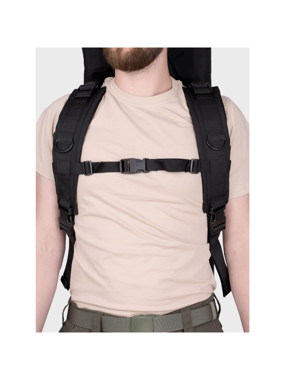 DOMINATOR URBAN COMBAT TORBA NA BROŃ DŁUGĄ MYŚLIWSKĄ I KRÓTKĄ  PLECAK 5 SZT. 130cm CZARNA