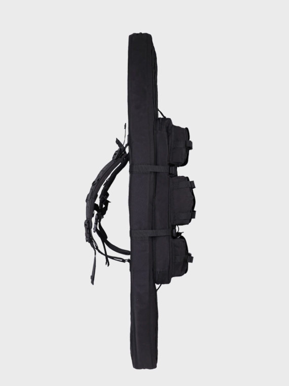 DOMINATOR URBAN COMBAT TORBA NA BROŃ DŁUGĄ MYŚLIWSKĄ I KRÓTKĄ  PLECAK 5 SZT. 130cm CZARNA