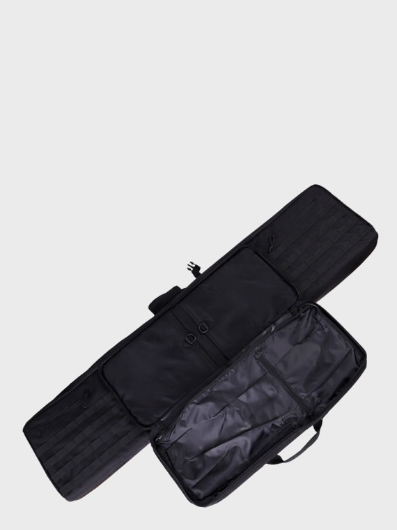 DOMINATOR URBAN COMBAT TORBA NA BROŃ DŁUGĄ MYŚLIWSKĄ I KRÓTKĄ  PLECAK 5 SZT. 130cm CZARNA