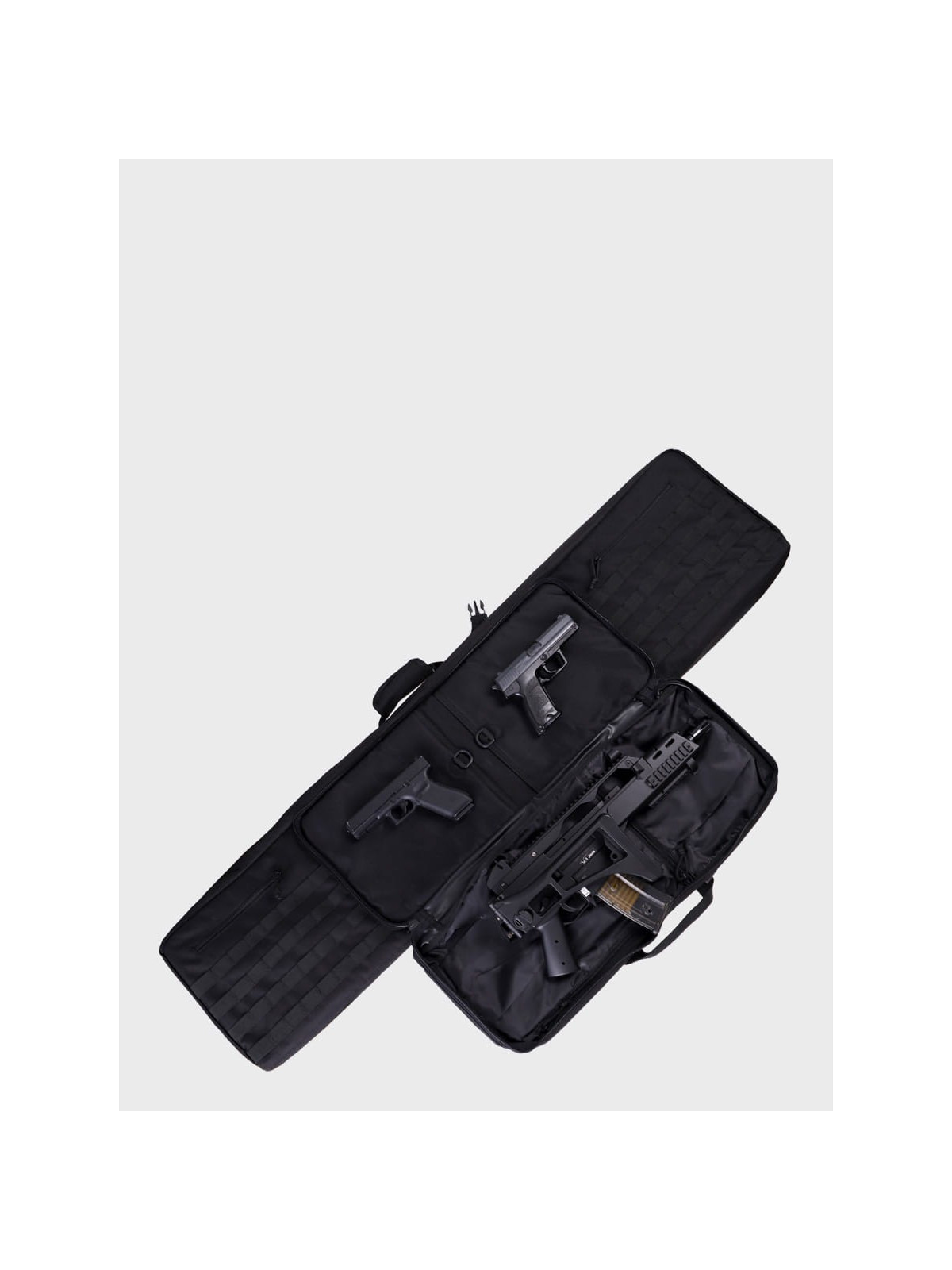 DOMINATOR URBAN COMBAT TORBA NA BROŃ DŁUGĄ MYŚLIWSKĄ I KRÓTKĄ  PLECAK 5 SZT. 130cm CZARNA