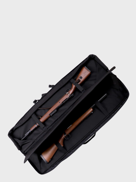 DOMINATOR URBAN COMBAT TORBA NA BROŃ DŁUGĄ MYŚLIWSKĄ I KRÓTKĄ  PLECAK 5 SZT. 130cm CZARNA