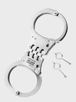 PERFECTA KAJDANKI ZAWIASOWE HC 600 POLICYJNE Z ETUI STAL WĘGLOWA
