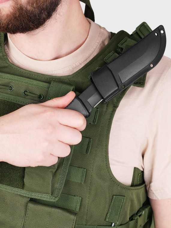 DOMINATOR URBAN COMBAT NÓŻ TAKTYCZNY FINKA THUNDER 2-37 CZARNO/SZARY