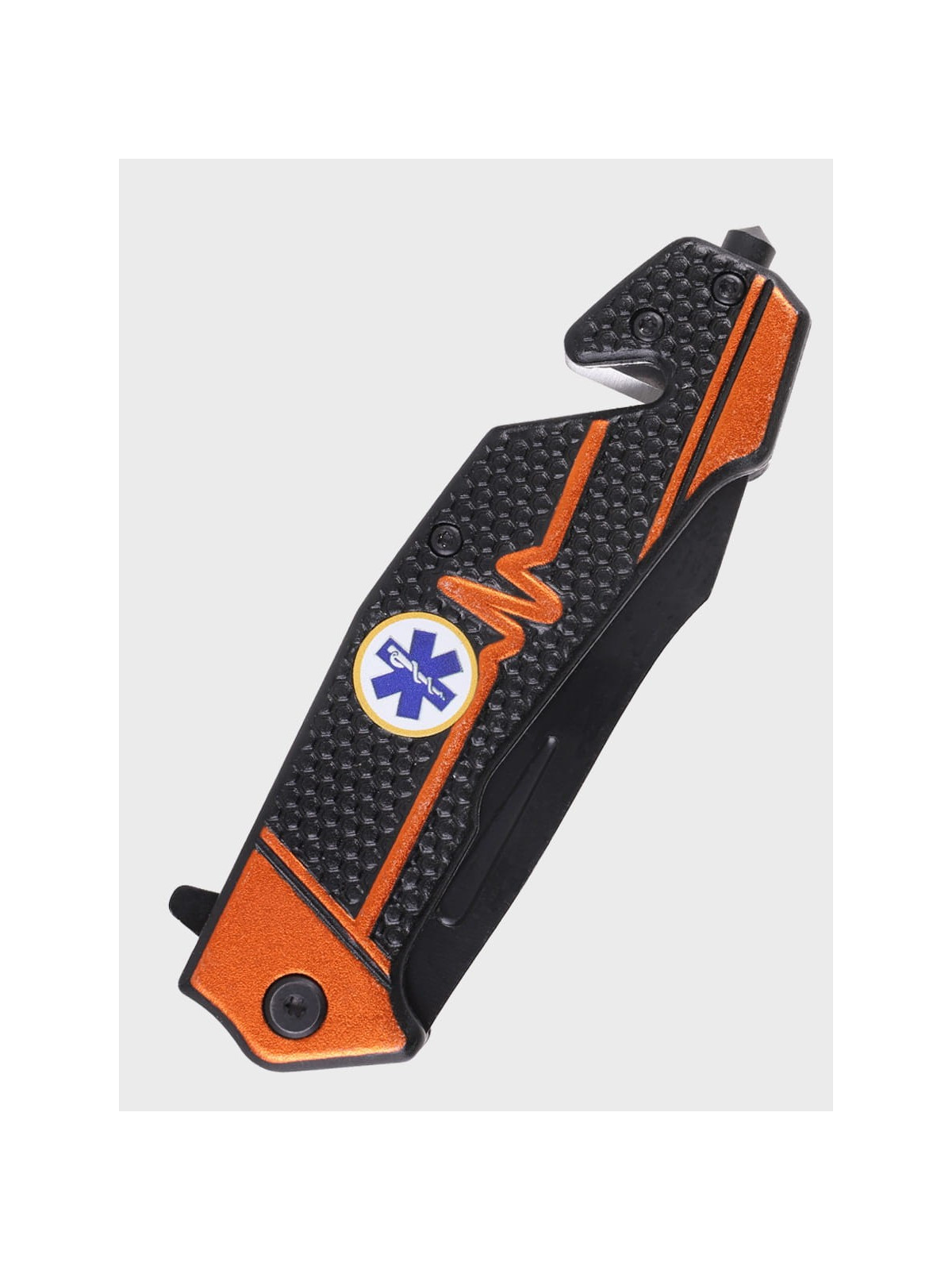 DOMINATOR URBAN COMBAT NÓŻ SKŁADANY RATOWNICZY RESCUE 2-83 POMARAŃCZOWY