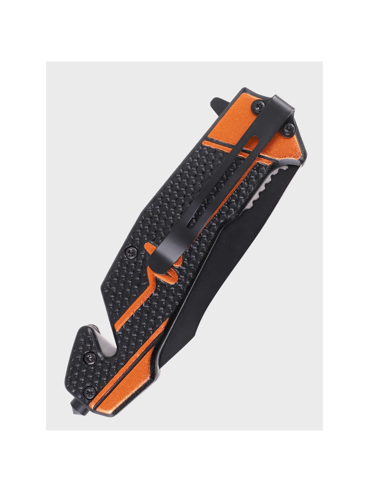 DOMINATOR URBAN COMBAT NÓŻ SKŁADANY RATOWNICZY RESCUE 2-83 POMARAŃCZOWY