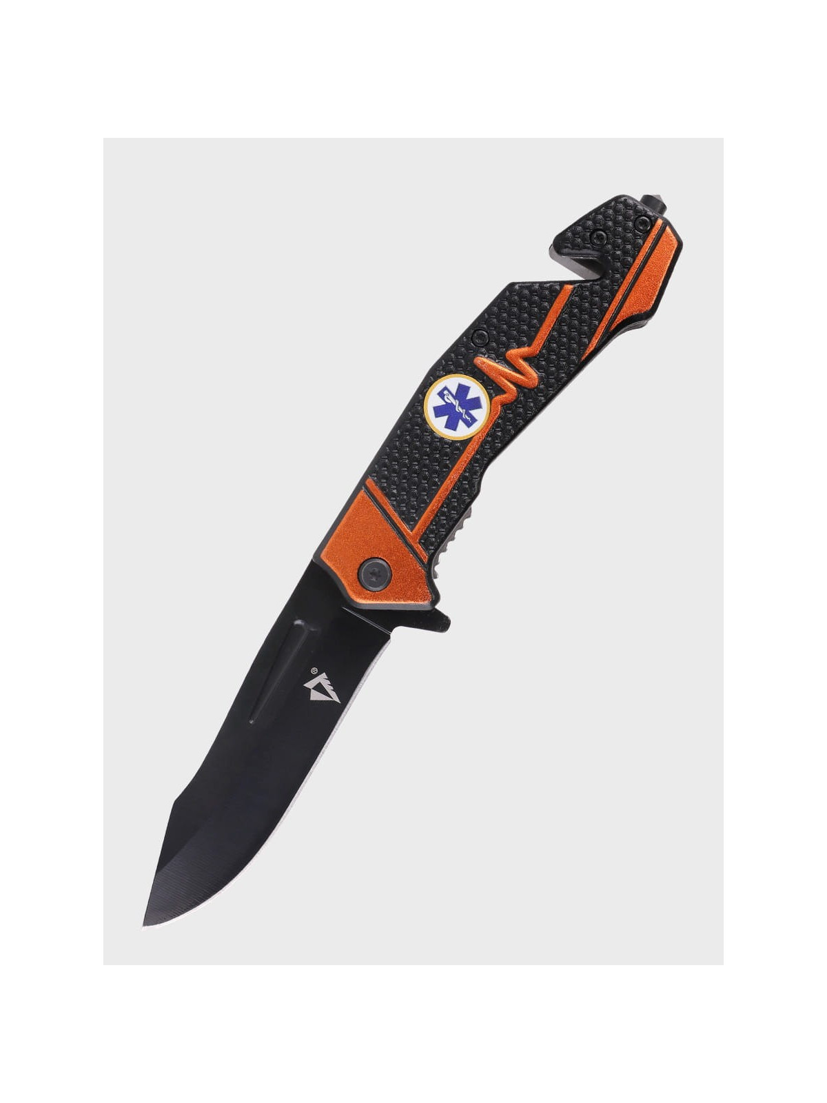 DOMINATOR URBAN COMBAT NÓŻ SKŁADANY RATOWNICZY RESCUE 2-83 POMARAŃCZOWY