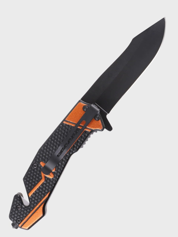 DOMINATOR URBAN COMBAT NÓŻ SKŁADANY RATOWNICZY RESCUE 2-83 POMARAŃCZOWY