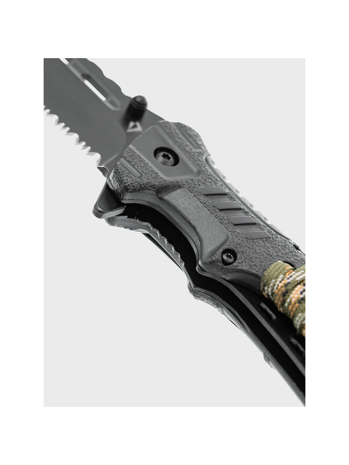 DOMINATOR URBAN COMBAT NÓŻ SKŁADANY BUSHCRAFT LINKA KRZESIWO 4w1