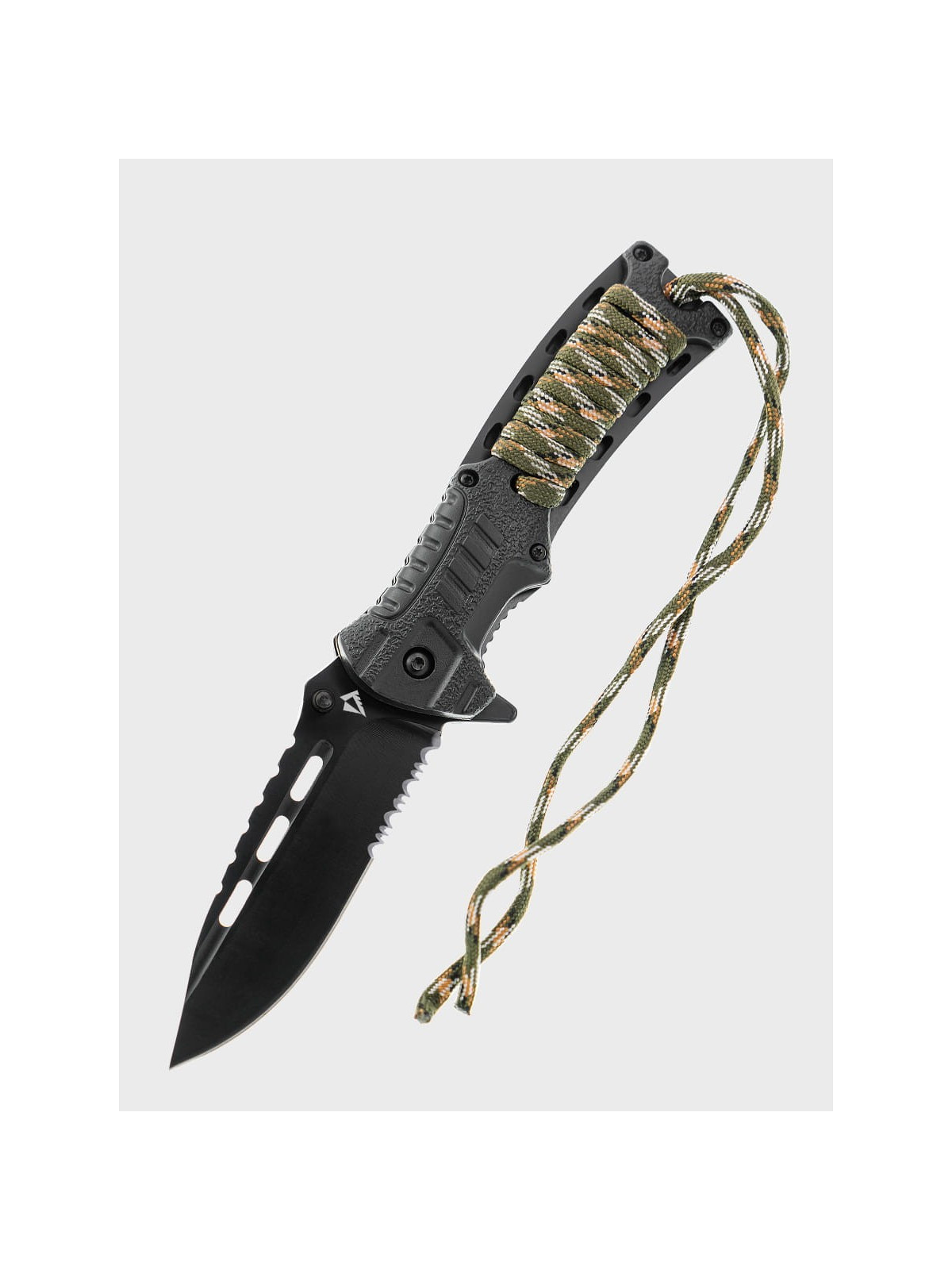 DOMINATOR URBAN COMBAT NÓŻ SKŁADANY BUSHCRAFT LINKA KRZESIWO 4w1