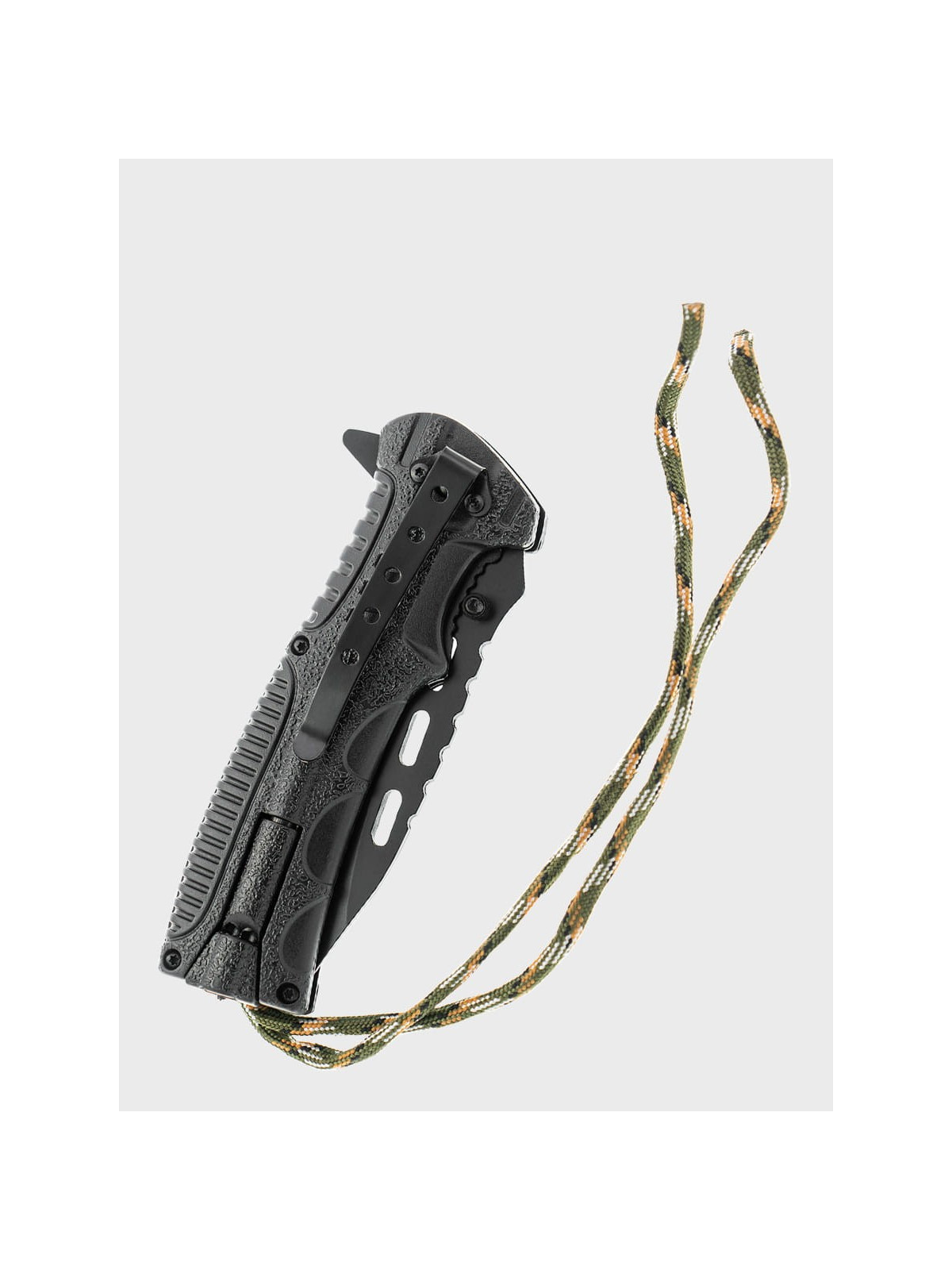 DOMINATOR URBAN COMBAT NÓŻ SKŁADANY BUSHCRAFT LINKA KRZESIWO 4w1