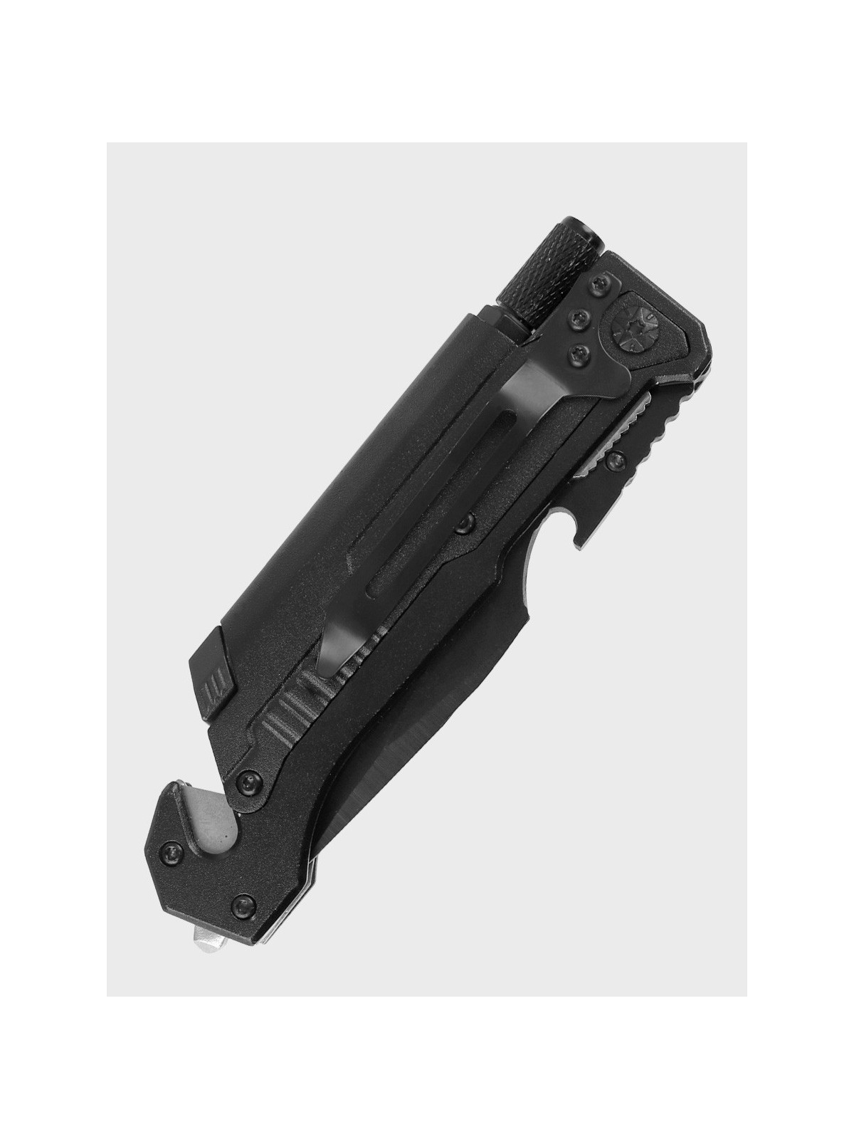 DOMINATOR URBAN COMBAT NÓŻ RATOWNICZY SKŁADANY Rescue-Tech KRZESIWO LATARKA