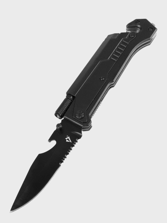 DOMINATOR URBAN COMBAT NÓŻ RATOWNICZY SKŁADANY Rescue-Tech KRZESIWO LATARKA