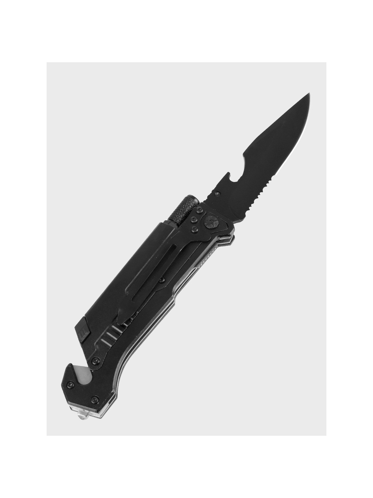 DOMINATOR URBAN COMBAT NÓŻ RATOWNICZY SKŁADANY Rescue-Tech KRZESIWO LATARKA