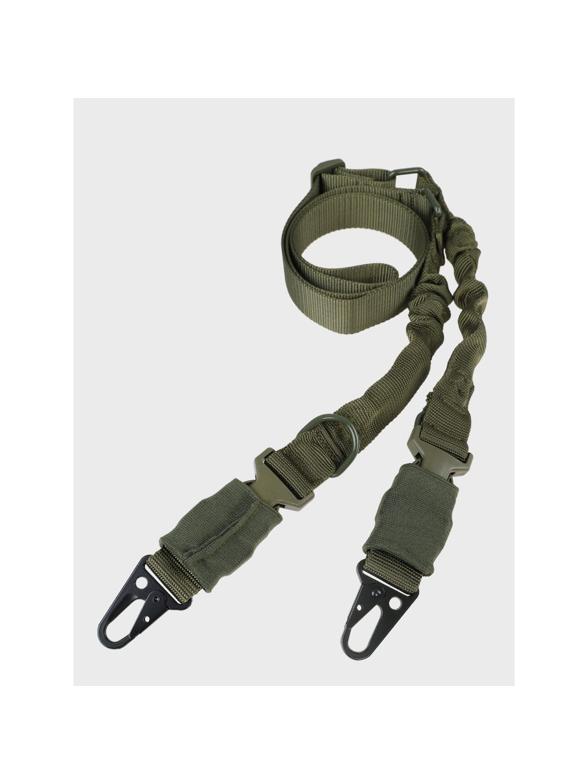 DOMINATOR URBAN COMBAT PAS NOŚNY DO BRONI DWUPUNKTOWY 2-POINT BUNGEE KLAMRA OLIWKOWY