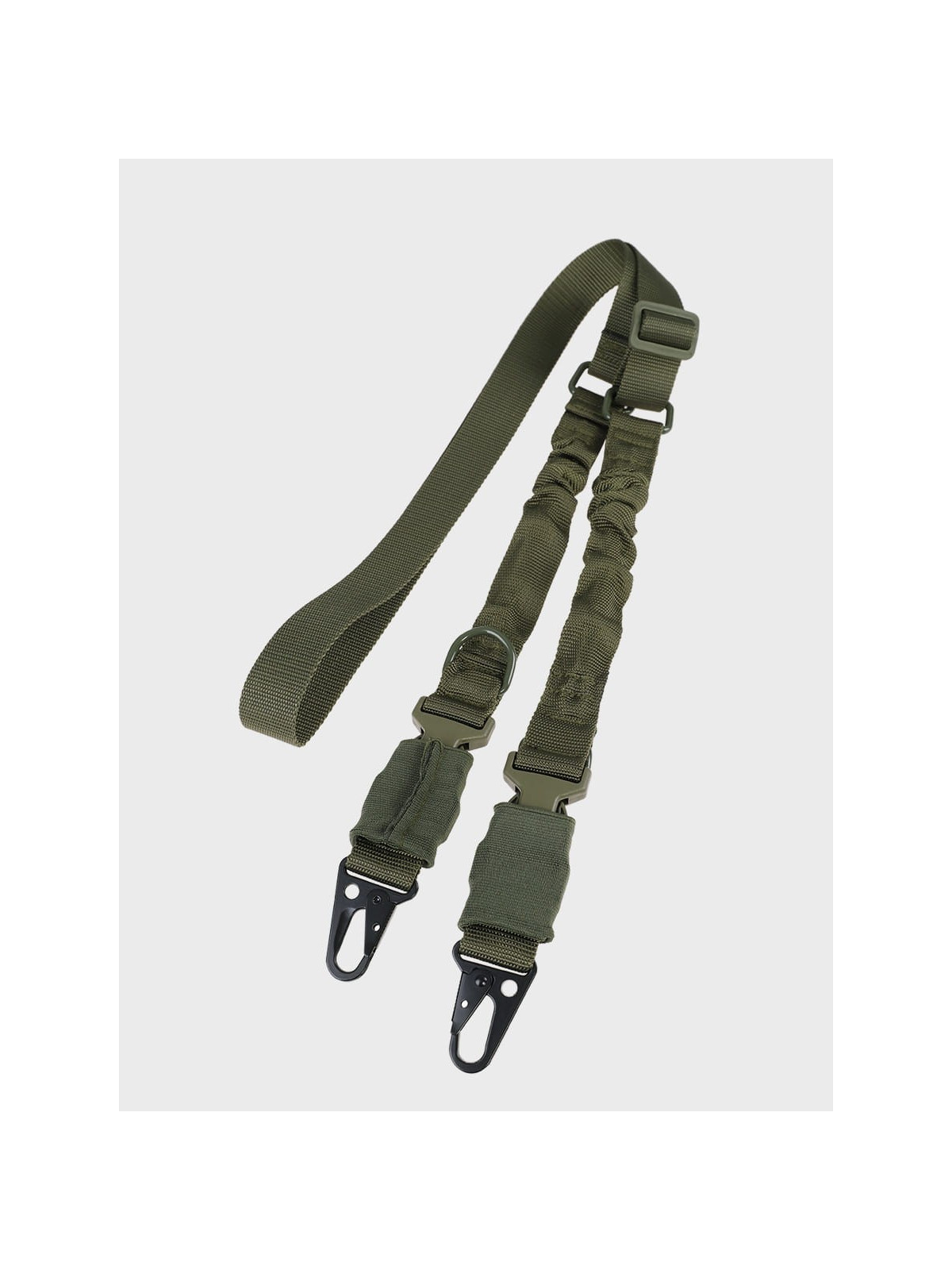 DOMINATOR URBAN COMBAT PAS NOŚNY DO BRONI DWUPUNKTOWY 2-POINT BUNGEE KLAMRA OLIWKOWY