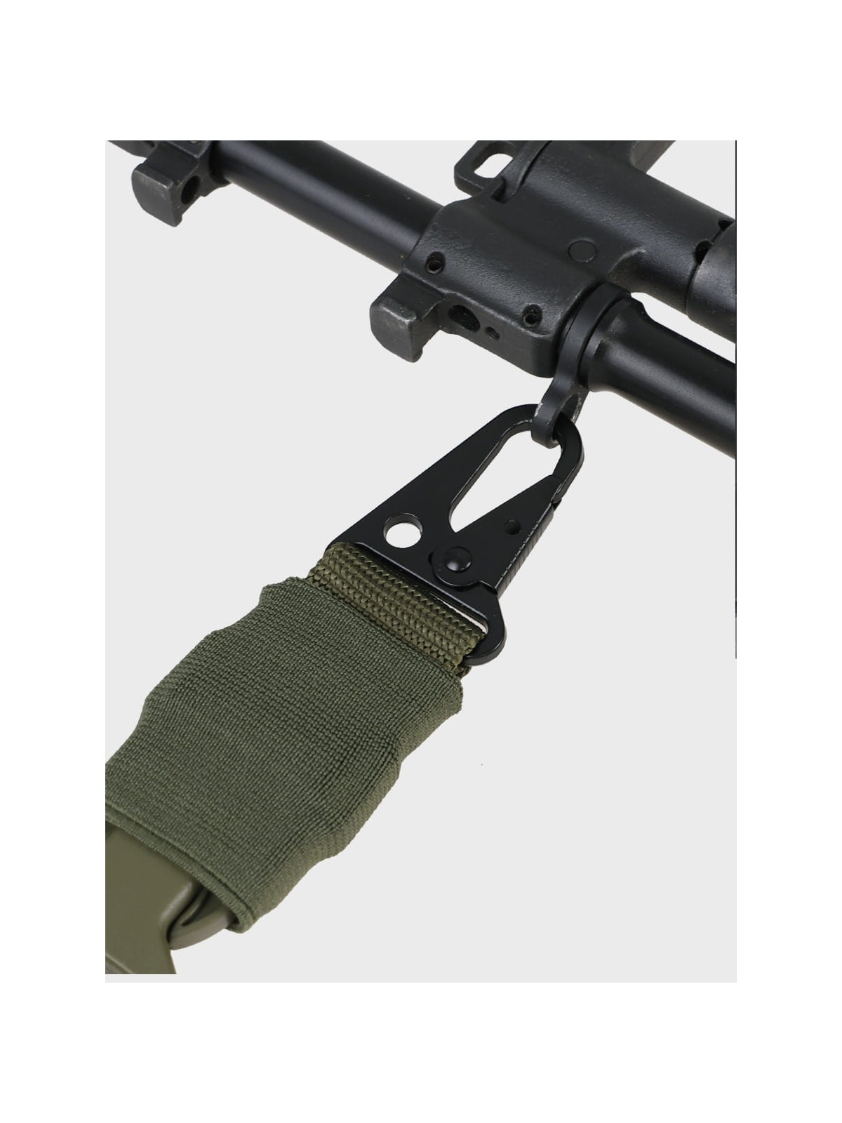 DOMINATOR URBAN COMBAT PAS NOŚNY DO BRONI DWUPUNKTOWY 2-POINT BUNGEE KLAMRA OLIWKOWY