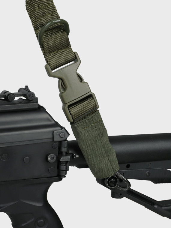 DOMINATOR URBAN COMBAT PAS NOŚNY DO BRONI DWUPUNKTOWY 2-POINT BUNGEE KLAMRA OLIWKOWY