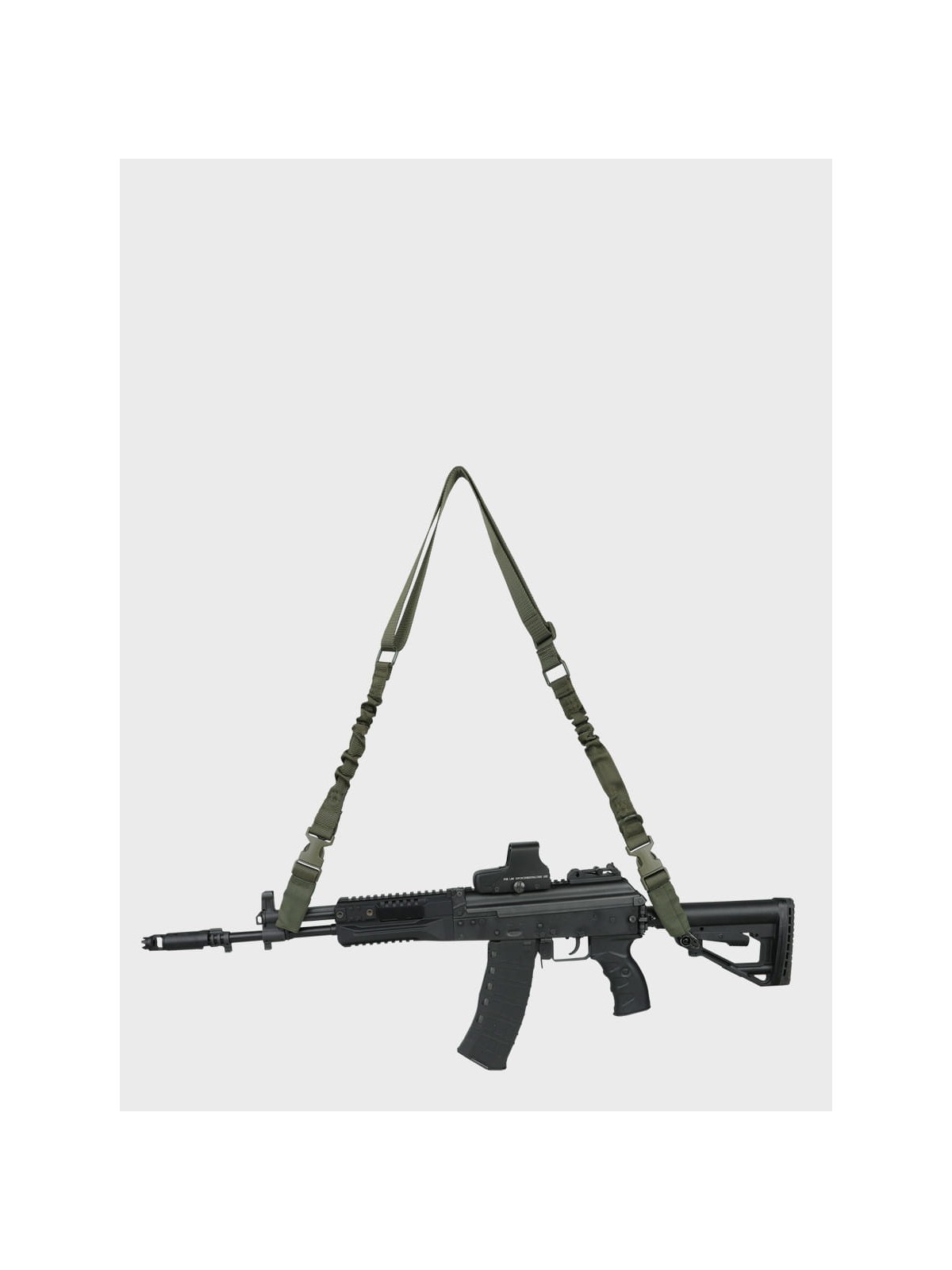 DOMINATOR URBAN COMBAT PAS NOŚNY DO BRONI DWUPUNKTOWY 2-POINT BUNGEE KLAMRA OLIWKOWY