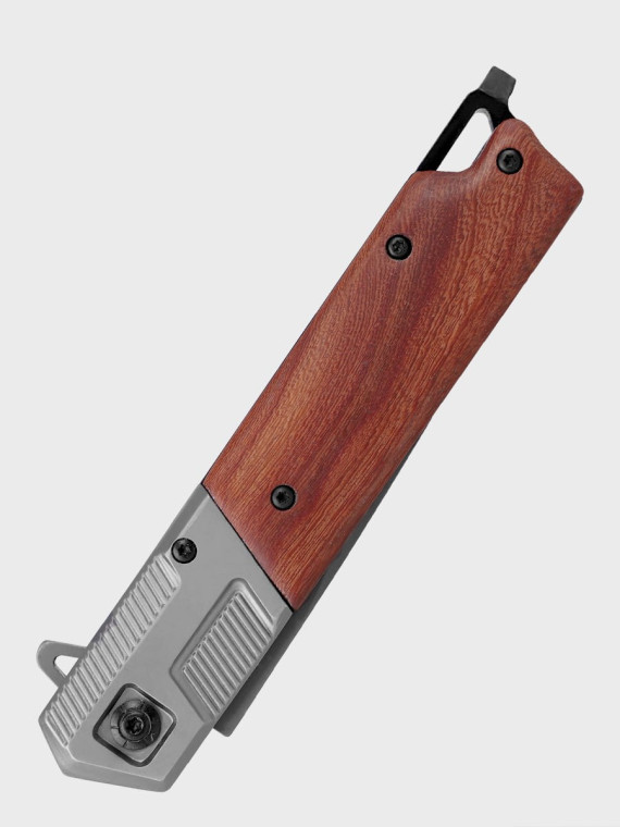 DOMINATOR URBAN COMBAT NÓŻ SKŁADANY SCYZORYK SPRĘŻYNOWY SLIM WOOD