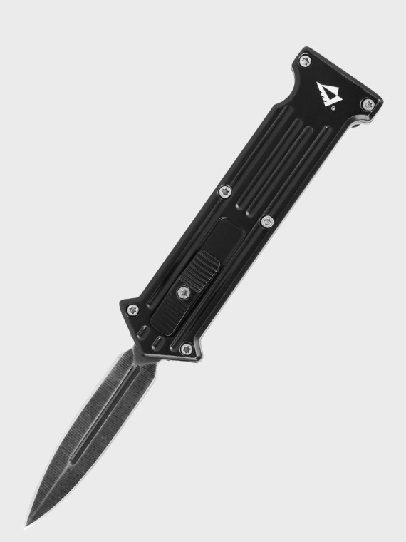 DOMINATOR URBAN COMBAT NÓŻ SPRĘŻYNOWY AUTOMAT SZTYLET MAŁY CZARNY