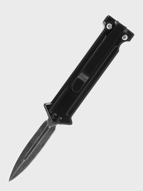 DOMINATOR URBAN COMBAT NÓŻ SPRĘŻYNOWY AUTOMAT SZTYLET MAŁY CZARNY