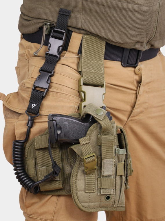 DOMINATOR URBAN COMBAT ZAWIESZENIE DO BRONI Broni GEN.II SMYCZ LINKA ZABEZPIECZAJĄCA CZARNE
