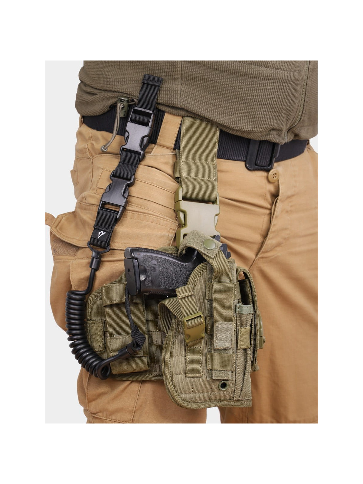 DOMINATOR URBAN COMBAT ZAWIESZENIE DO BRONI Broni GEN.II SMYCZ LINKA ZABEZPIECZAJĄCA CZARNE