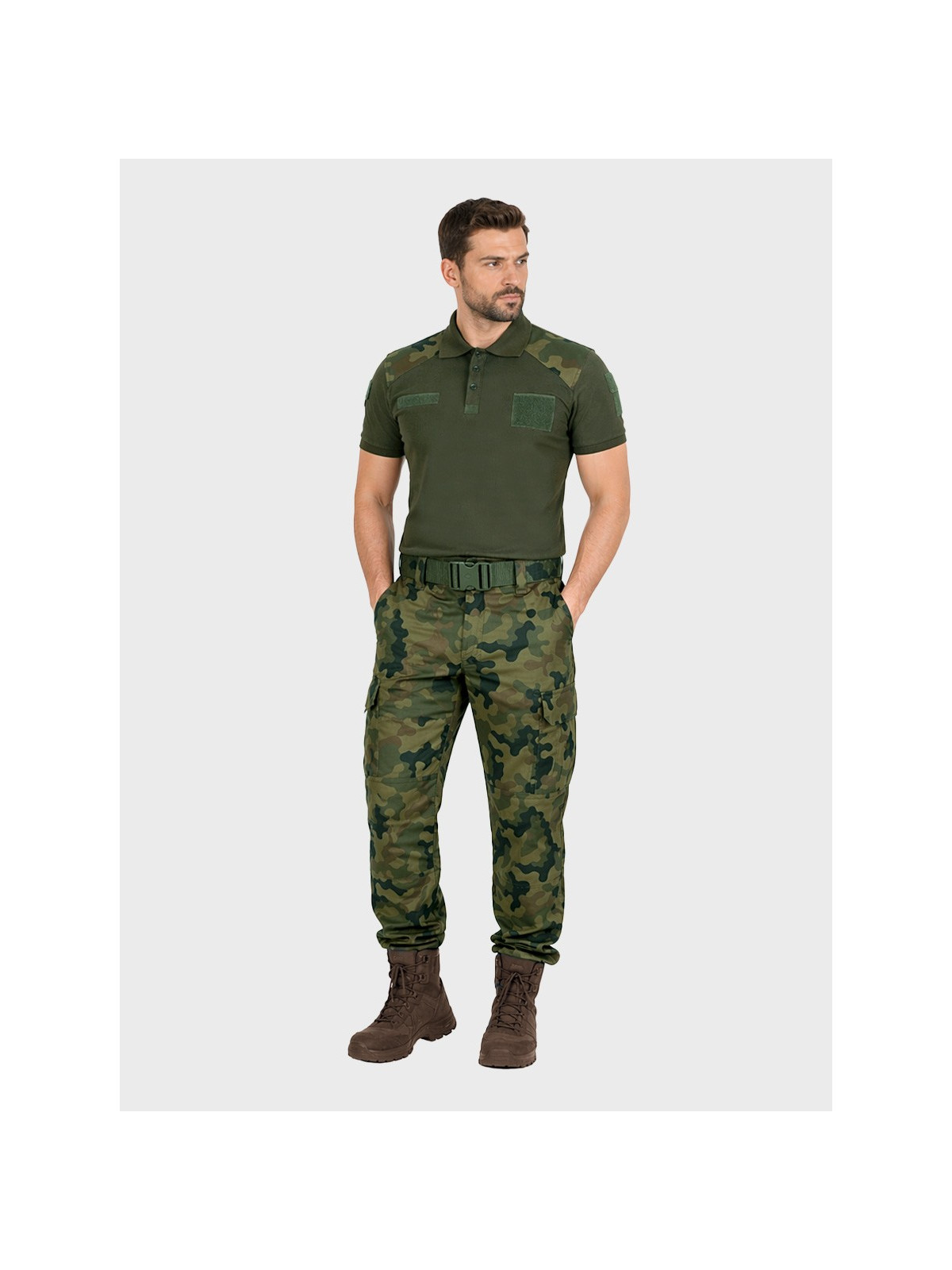 DOMINATOR URBAN COMBAT KOSZULKA POLO MĘSKA WOJSKOWA OLIWKOWA / WZ93 XXL