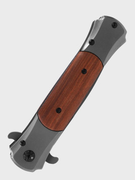 DOMINATOR URBAN COMBAT NÓŻ SKŁADANY SPRĘŻYNOWY SZTYLET DREWNO