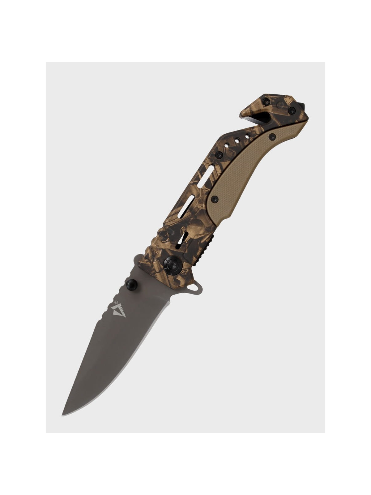DOMINATOR URBAN COMBAT NÓŻ SKŁADANY SPRĘŻYNOWY RATOWNICZY TECH-GOLD