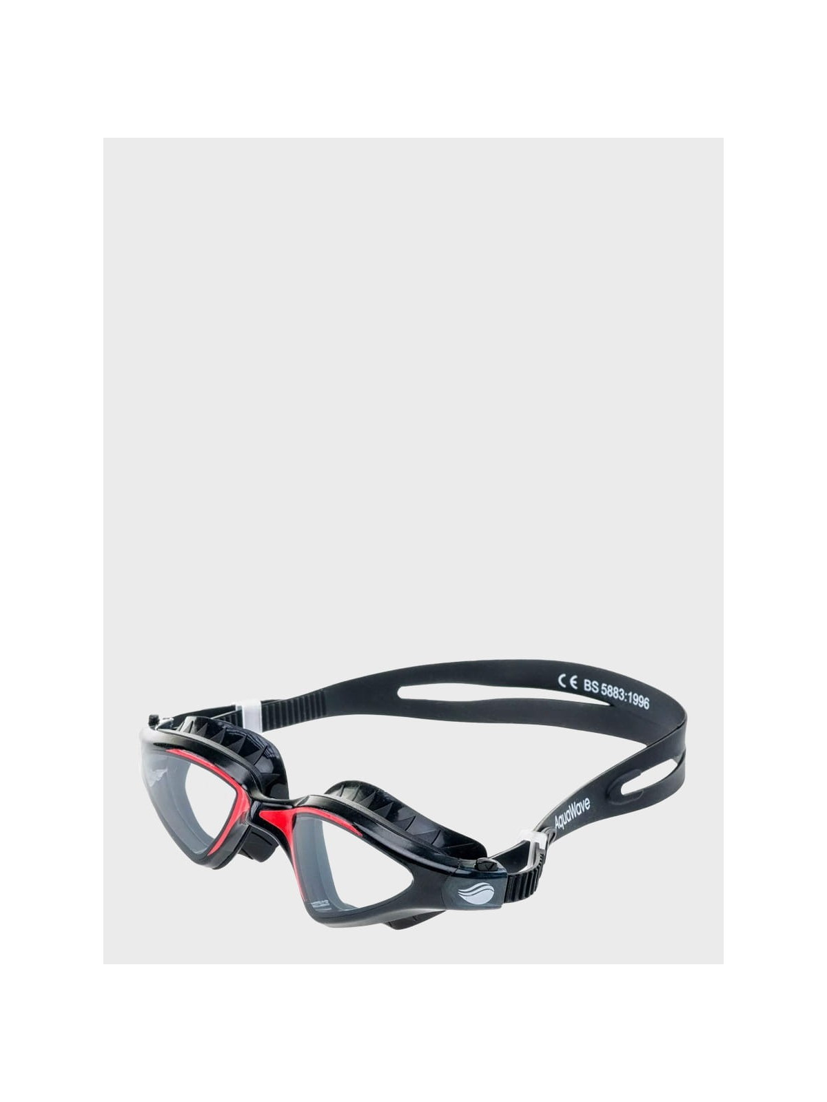 AQUAWAVE OKULARY DO PŁYWANIA VIPER CZARNO/CZERWONE