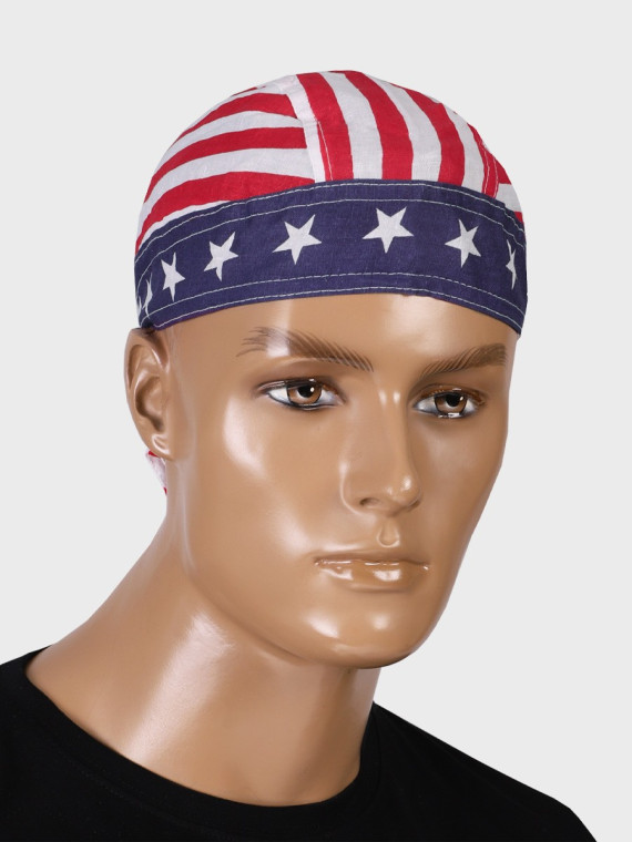 FOSTEX GARMENTS Chusta bandana bandama czapka Headwrap red/white striper