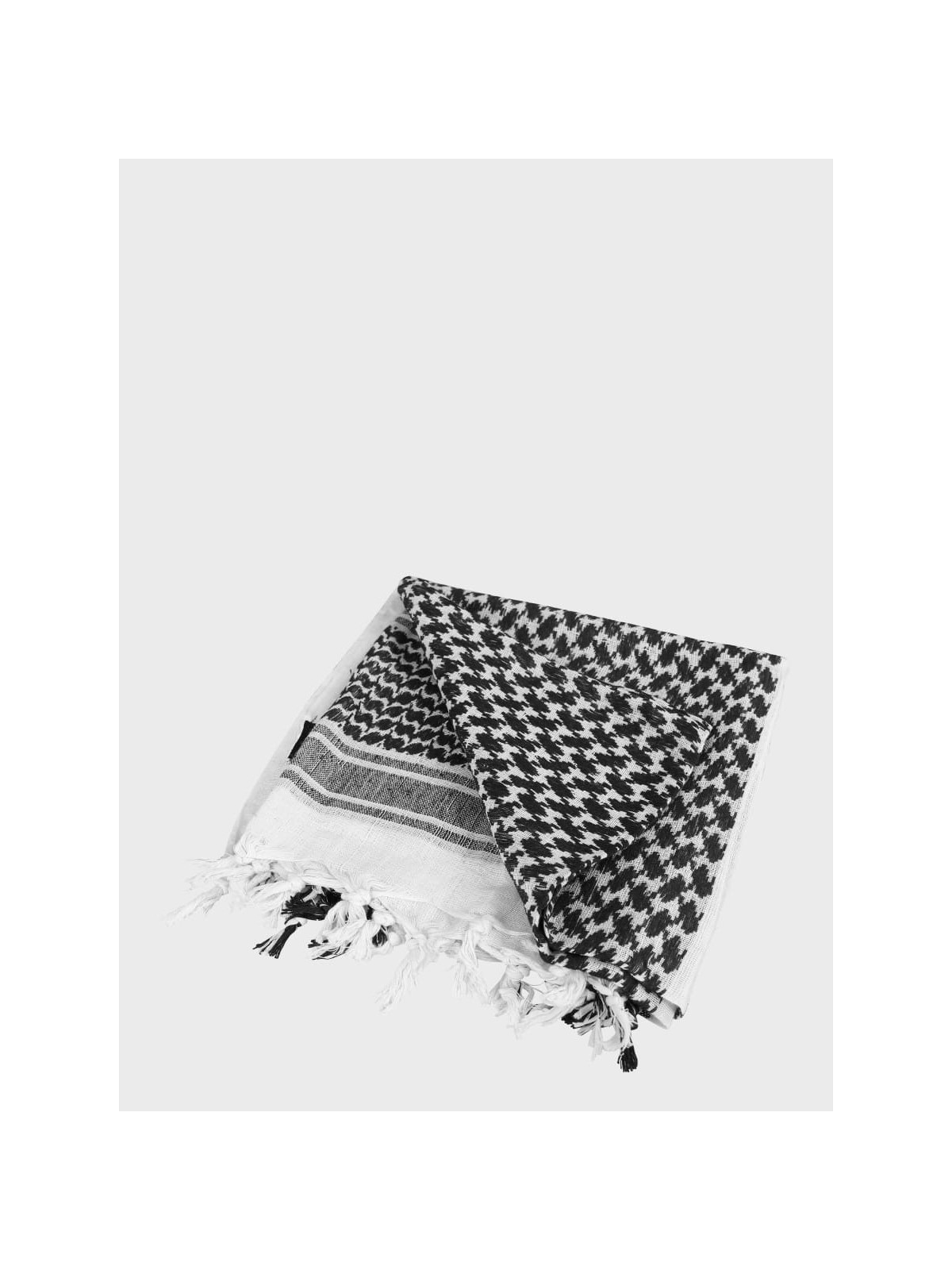 DOMINATOR URBAN COMBAT CHUSTA ARAFATKA KEFIJA 100CM X 100CM BIAŁO-CZARNA