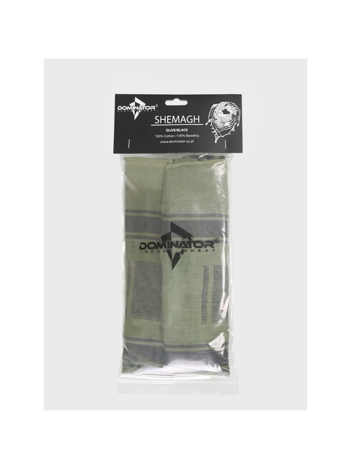 DOMINATOR URBAN COMBAT CHUSTA ARAFATKA KEFIJA 100CM X 100CM OLIWKOWO-CZARNA