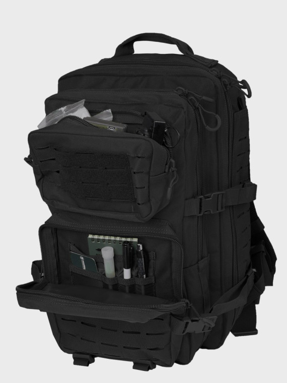 DOMINATOR URBAN COMBAT Plecak wojskowy Warrior laser cut 36L Molle Velcro czarny