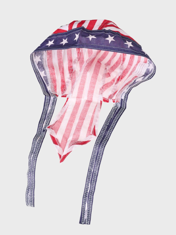 FOSTEX GARMENTS Chusta bandana bandama czapka Headwrap red/white striper