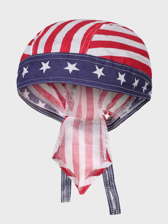 FOSTEX GARMENTS Chusta bandana bandama czapka Headwrap red/white striper
